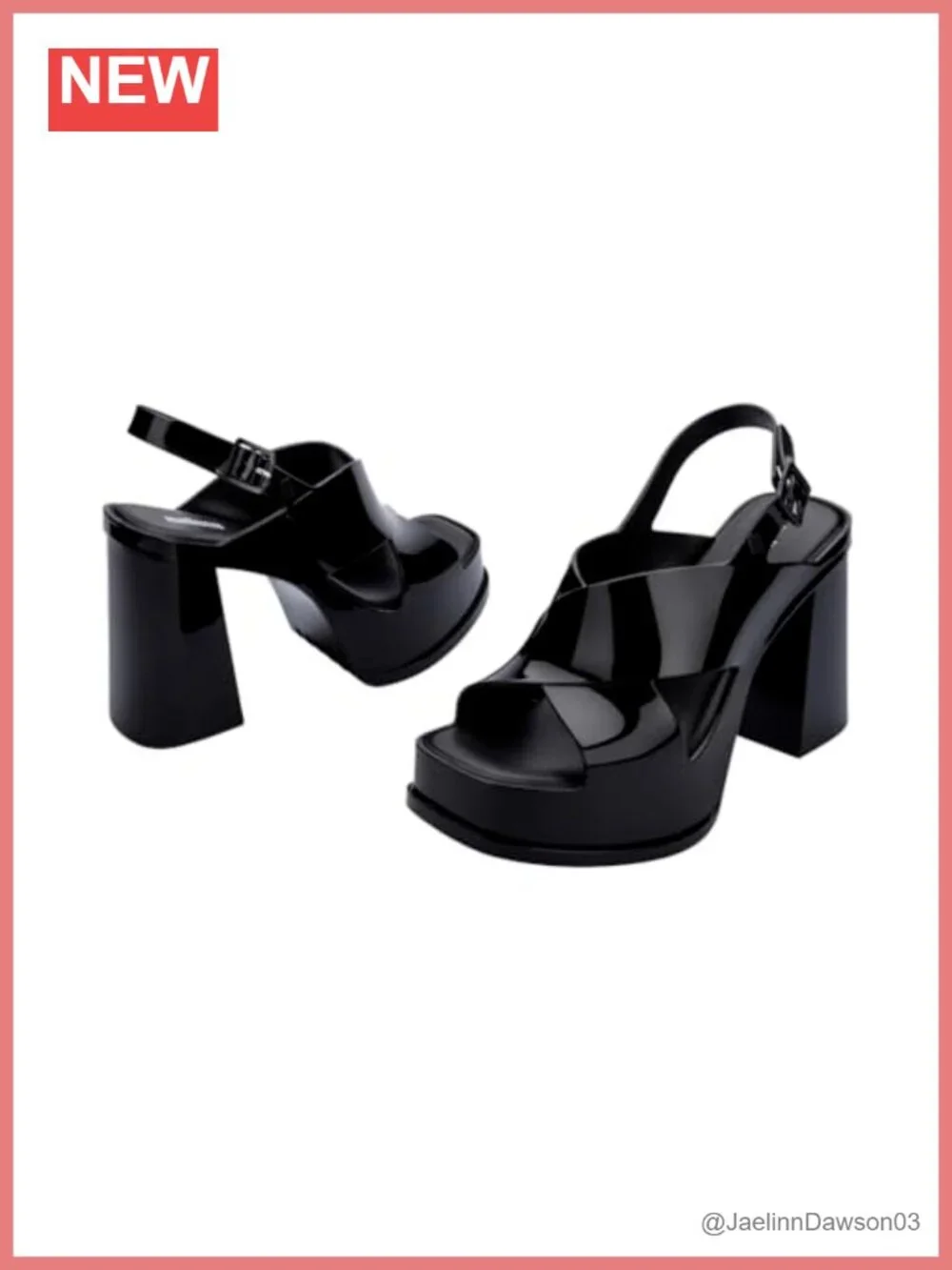 Women's Platform Heeled Sandals with Adjustable Straps